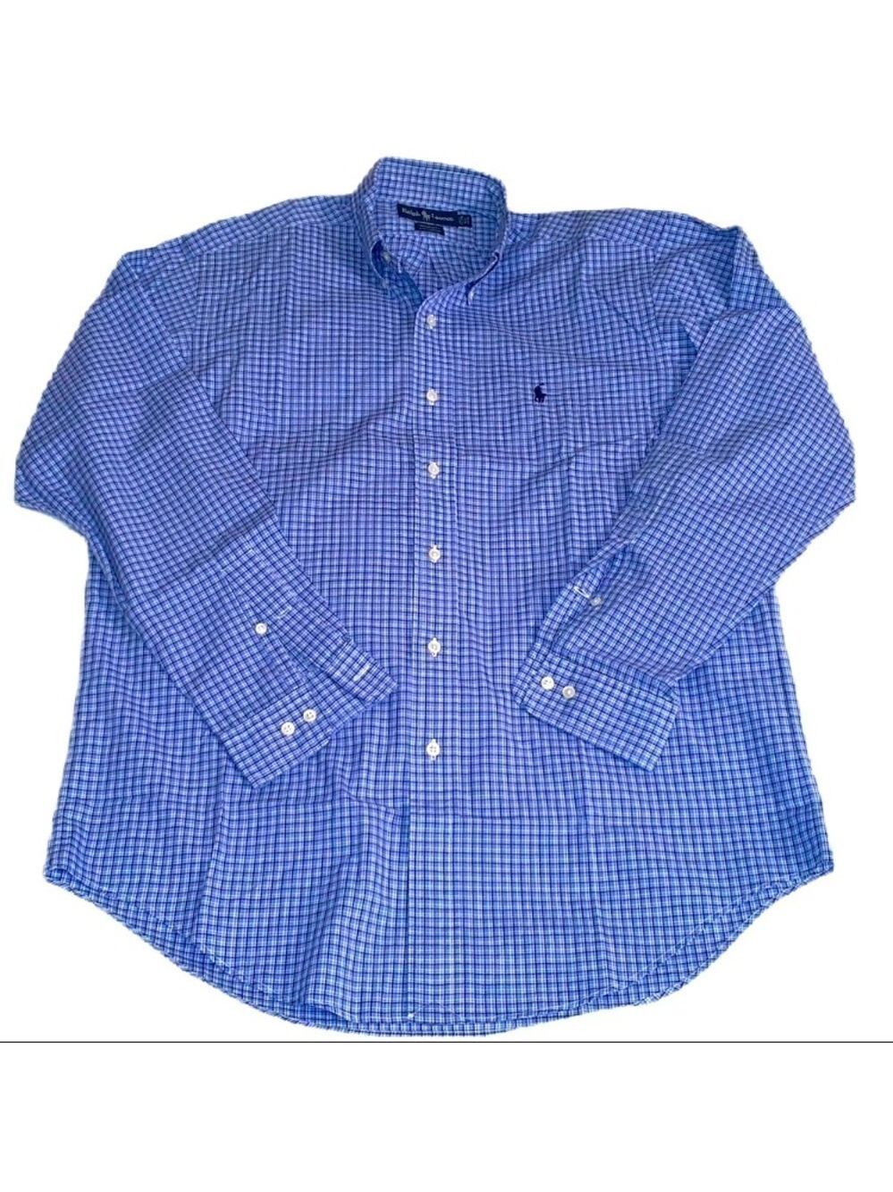 Polo Ralph Lauren 15.5 34/35 Shirt Oxford Yarmouth Blue